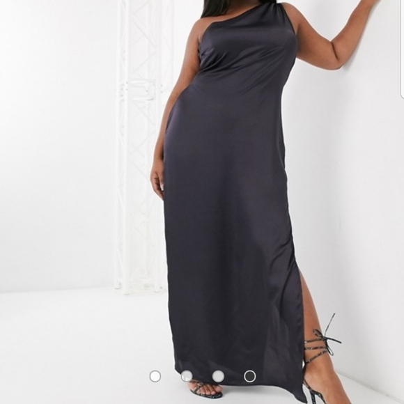 ASOS Curve Dresses & Skirts - ASOS Curve sz 18W black 1 shoulder dress